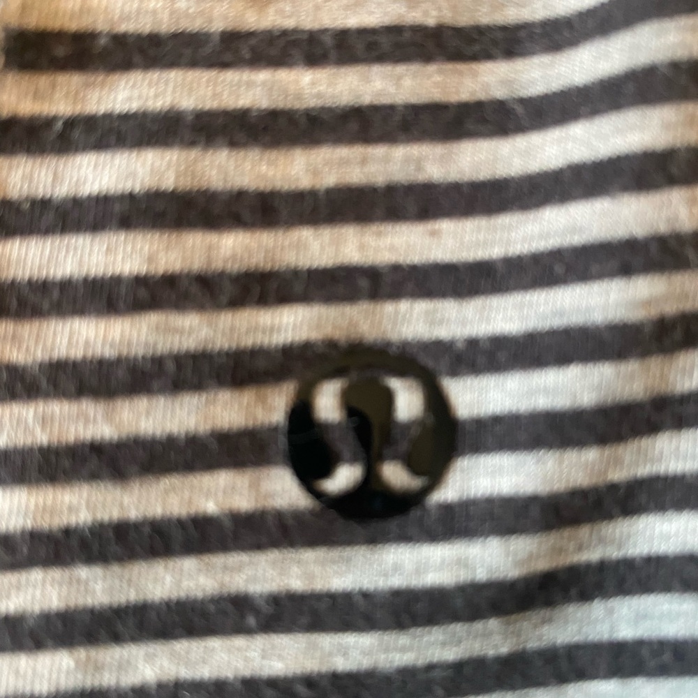 Lululemon black and grey long sleeve top. - Picture 3 of 3